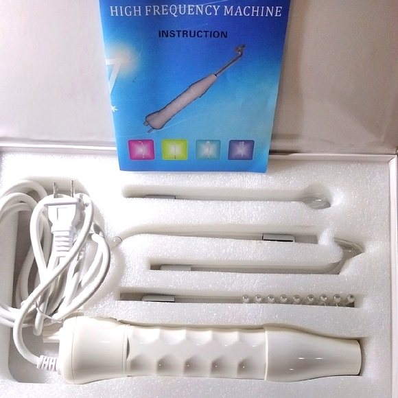 High Frequency Machine - 4 Piece - Mushroom Tube Tongue Tube Bend Tube And Comb - Picture 1 of 5